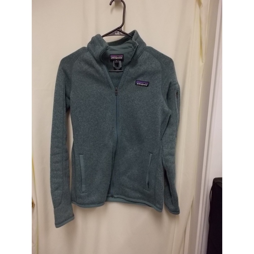 Patagonia Better Sweater Full Zip Fleece Jacket blue-green teal Womens XS